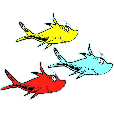 Eureka Dr. Seuss™ One Fish, Two Fish Assorted Paper Cut-Outs, 36 Pieces, PK3 841218